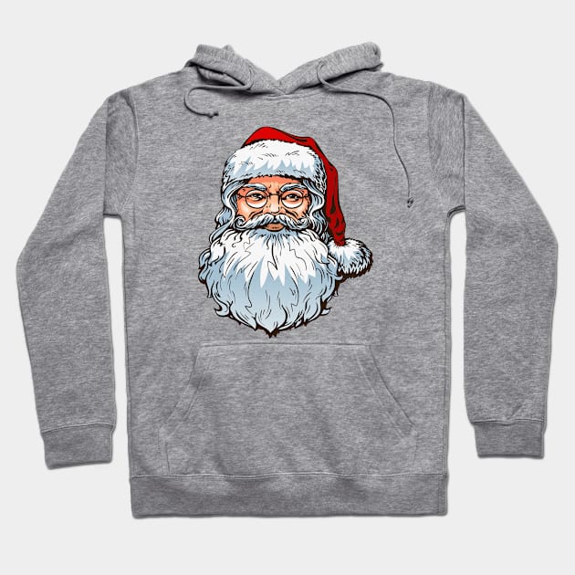 Christmas Santa Shirt, Retro Santa Shirt, Gift For Christmas Cute, Santa Christmas Shirt, Christmas Shirt For men, Gift For Women Santa Shirt Hoodie by Linna-Rose